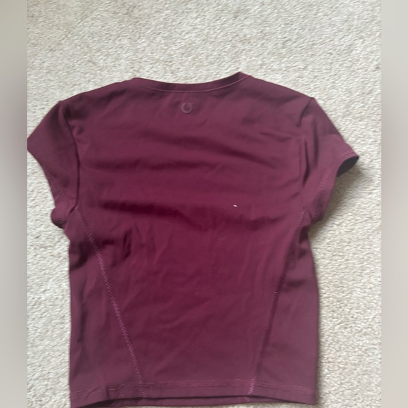 Garage burgundy Women's athletic Top - Picture 2 of 2